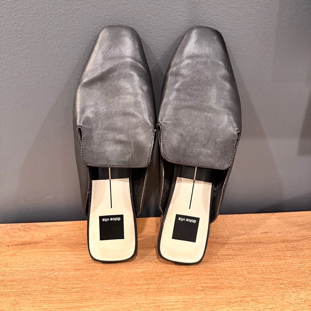 Dolce Vita real leather mules. Worn once